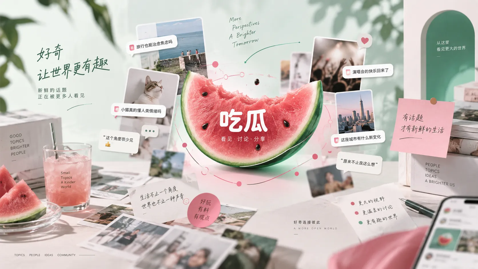 热点话题与公开内容整理视觉图